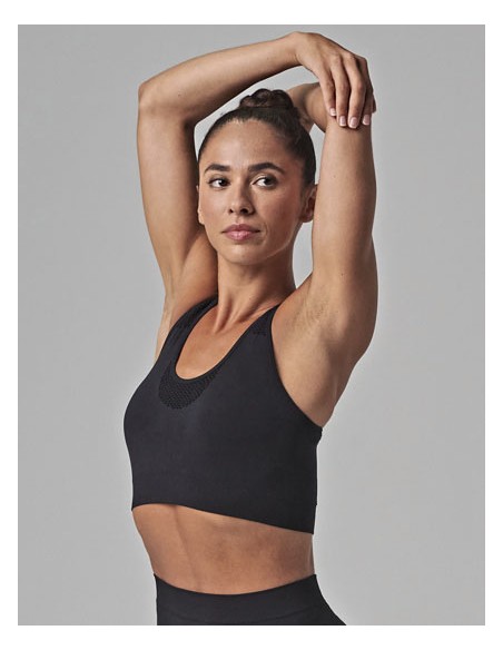 TOM-TL696-Ladies Seamless Crop Top 2